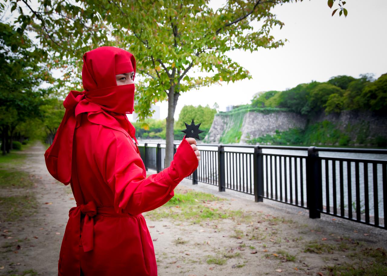 Osaka Castle Ninja Walking - Ninja Costume Rental Japan - Dress as a ...